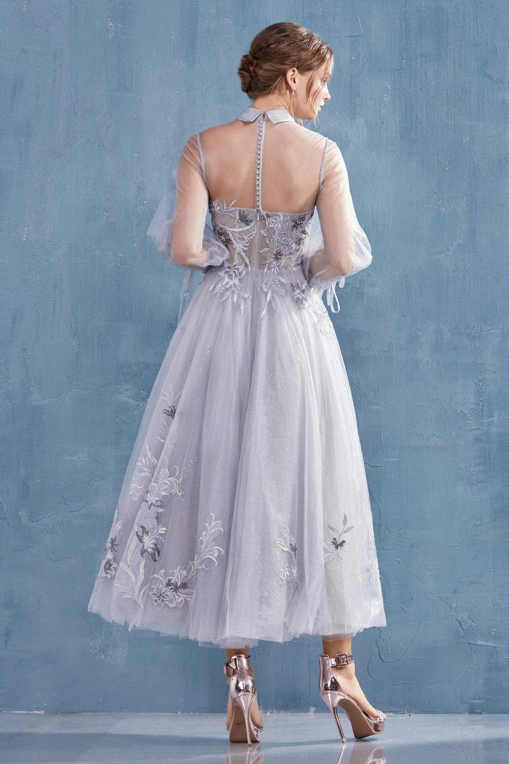 Moonlight Blue 6 Andrea & Leo A0862 Mother of the Bride Long Dress