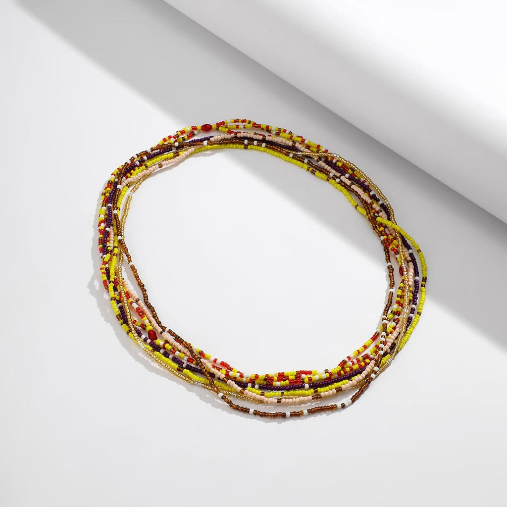 Boho 8 Pieces Crystal Beaded Waist Chain Set