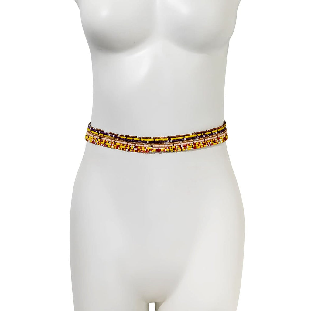 Boho 8 Pieces Crystal Beaded Waist Chain Set